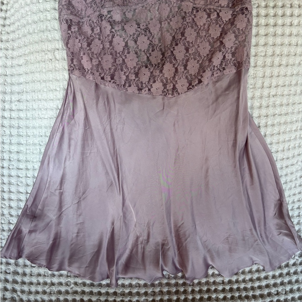 Free People NEW LOVE Mini Slip dress Lavender SP pastel romantic feminine magic - Picture 13 of 13